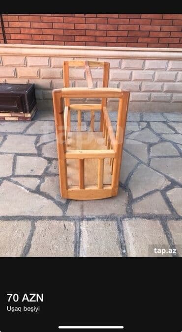 taxta otaq qapilari: Oğlan və qız üçün, Yeni, Dördbucaq, Beşik, Dəstsiz, Matrassız, Yellənmə mexanizmsiz — 4