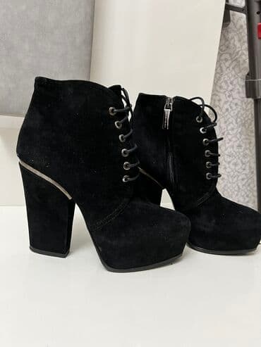 qiz ucun botlar: Ölçü: 38, rəng - Qara, İşlənmiş — 1