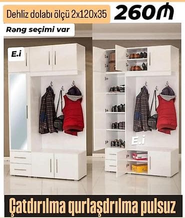 Salon, tibbi mebel: Açılan, Düz dolab, Dəhliz dolabı — 1