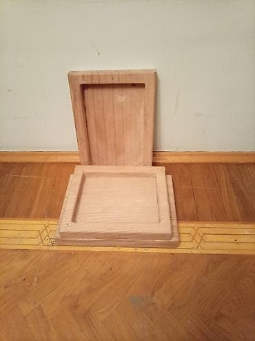 Sendviç panellər: Məmulat: Aşqar olunmamış taxta panellər/üzlüklər (3 ədəd) Təsvir: - — 2