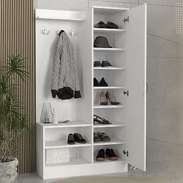 İş yeri və giriş üçün funksional mebel dəsti 1) Giriş üçün