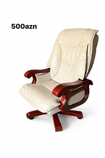 2 ci əl mebeller: Yeni, Təkərli, Qolları tənzimlənmir, Süni dəri — 5