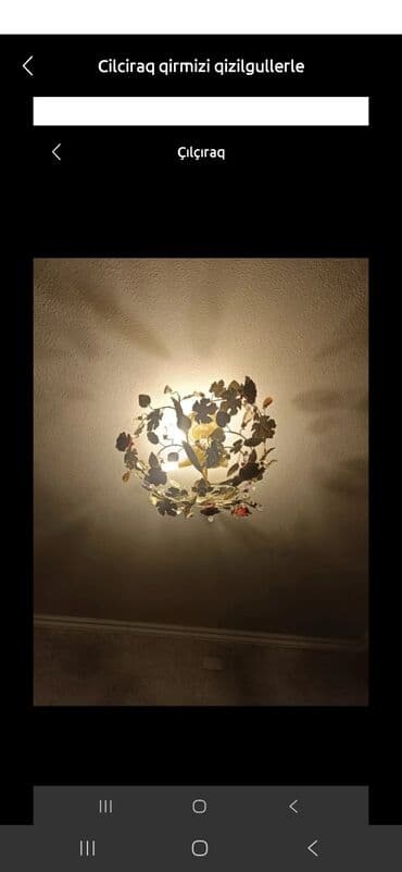 listur satisi: Çılçıraq, 4 lampa, Keramika — 4