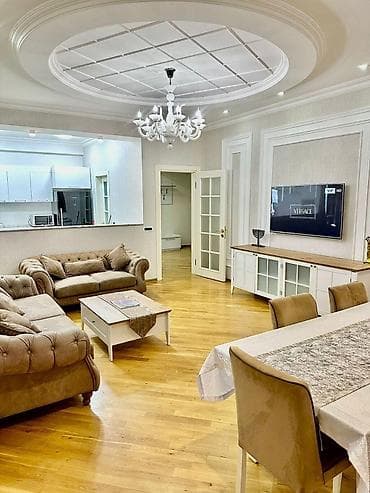 Mənzillər: İcarəyə verilir 3 otaqlı yeni tikili 125 m², Nəsimi r. Kateqoriya — 1