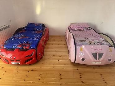 Uşaq mebeli: –her biri 300 azn Ortpedik matrasli - Qırmızı “sport car” dizaynlı — 1