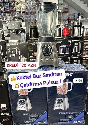 ТВ и видео: Hausberg HB-7764 blender - Güc: 1200W MAX - Funksiya: Buzu sındırma — 1