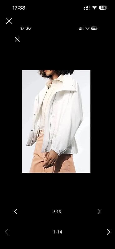 keta: ZARA kurtka, bir-iki defe geyilib teze kimidir. Oversize modeldir — 1