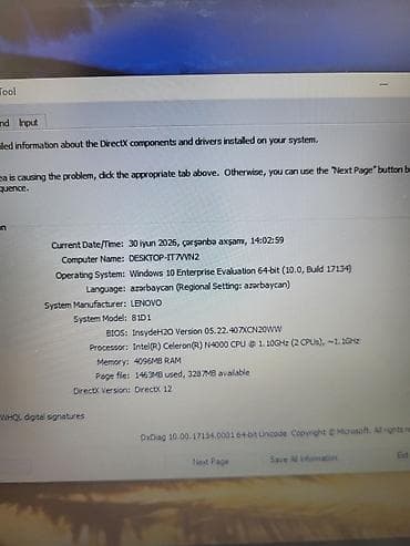 mini pc computer: Lenovo ideapad 330. Təcili satılır yaxşı vəziyyətdədir. Ram 4 yaddaş — 4