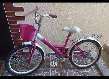 Uşaq velosipedi – şəhər tipi - Rəng: çəhrayı/ağ kombinasiyası -