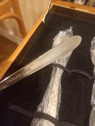 ov bicaqlari: Qaşıq ve çəngəl naboru.Poladdan palanmaz — 5