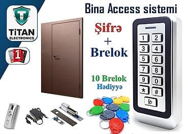 Bina Access control sistemi Brelok (maqnit açar)+şifrə Qiymətə