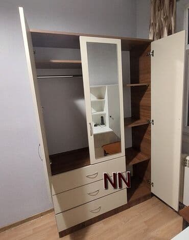 penal şkaf: Oğlan və qız üçün, Yeni, 3 qapılı, Açılan, Düz dolab — 2