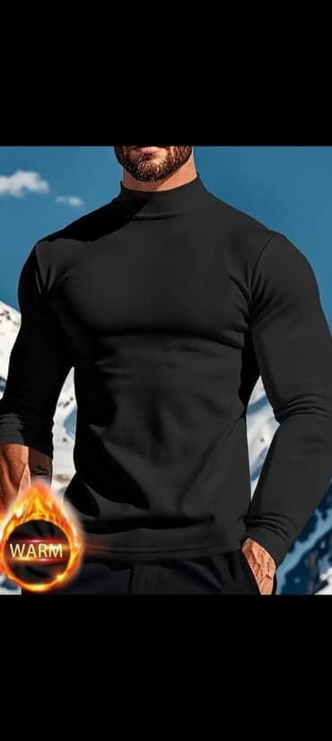 qış köynəkləri: Köynək, Zara, L, rəng - Qara — 1