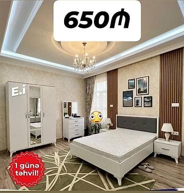 Yataq otağı mebel dəstləri və ayrıca tualet masaları 1) Komod + güzgü — 2