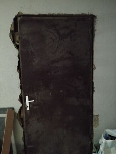 сейфовая входная дверь: Metal giriş qapısı - Material: qalın metal təbəqədən hazırlanmış — 1