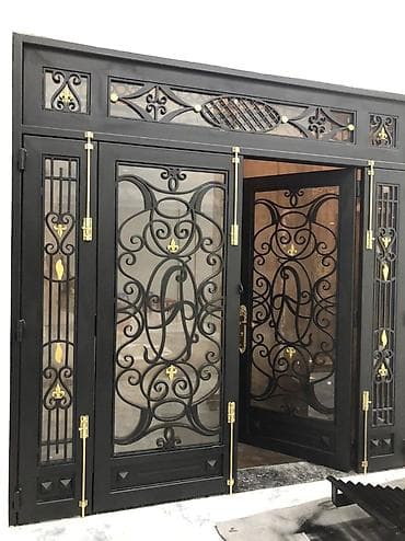 qifil sekilleri: Ofis üçün Yeni Giriş qapısı Şəbəkə ilə, Zəmanətli, Pulsuz quraşdırma, Rayonlara çatdırılma — 7