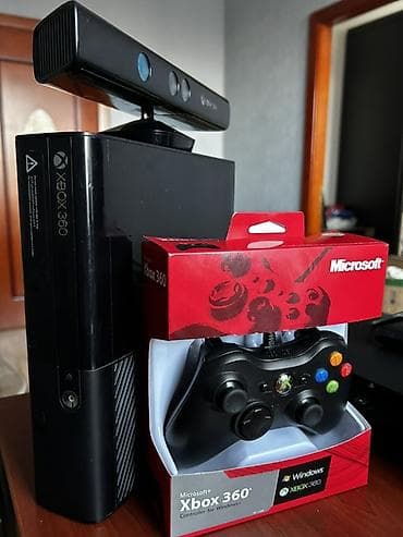 Microsoft Xbox 360 E oyun konsolu komplekti ideal vəziyyətdədir. Heç