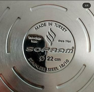 original cobalt: Qazan, Paslanmayan polad, 22 sm, Sofram — 7