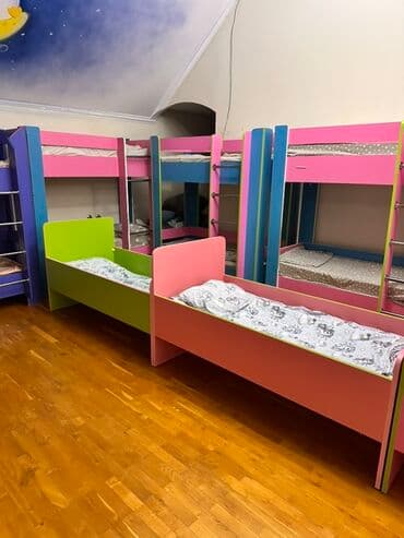 Oğlan və qız üçün, Çarpayı, Matras ilə, Siyirməli, Laminat