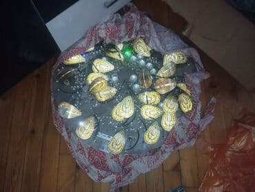 led isiqlar tavan ucun: Led Çılçıraq, 4 və daha çox lampa, Metal — 1