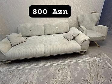 Aynur92👑kod9320 Qiymet:800 Azn 1 divan 2 kreslo satilir Bazali deyil