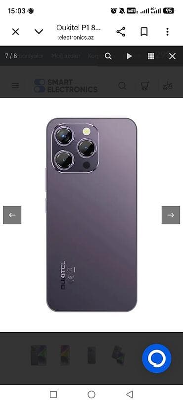 umico telefonlar: Oukitel P1 – 8 GB RAM, 256 GB yaddaşlı smartfon - Ekran: geniş tam — 2