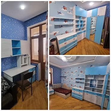 shkaflar: Oğlan üçün, İşlənmiş, Təknəfərlik çarpayı, Dolab, Yazı masası — 1