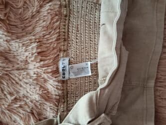 Hicab: Bej rəngli qısa top (korset üslubunda) - Material: cins/denim tipli — 5