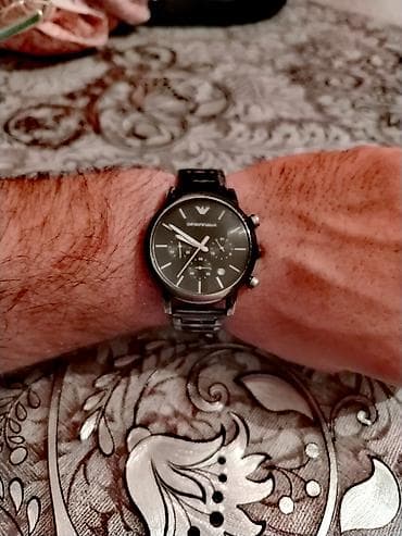 Qol saatı, Emporio Armani, rəng - Qara