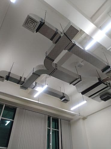 kanalar: Mərkəzləşdirilmiş havalandırma və hava kanalı sistemi - Kvadrat və — 1