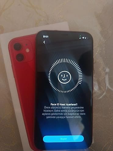 universal pult kondisioner: IPhone 11, 64 GB, Qırmızı, Simsiz şarj, Face ID, Sənədlərlə — 3