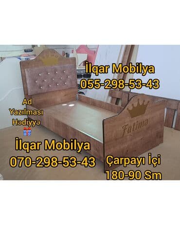 tek neferlik krovat: Birnəfərlik, Bazasız, Ödənişli matras, Siyirməsiz, Türkiyə, Mat laminat — 2