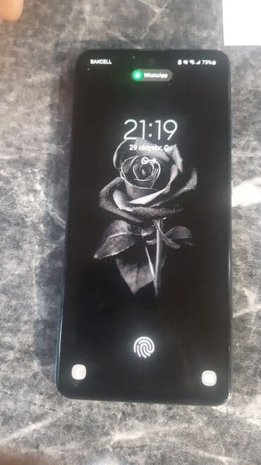 samsung a51: Samsung Galaxy A51, rəng - Mavi, Barmaq izi — 2