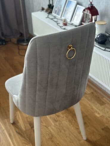 ustullar: Mətbəx üçün, Qatlanmayan, rəng - Boz Stul — 1