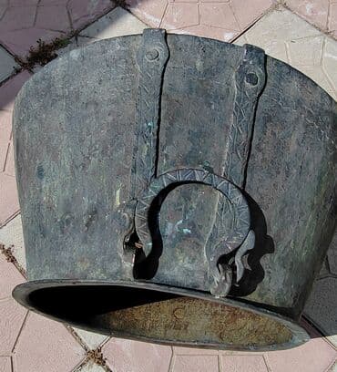 karaca qranit qazan desti: İşlənmiş, Aş qazanı, Mis — 4