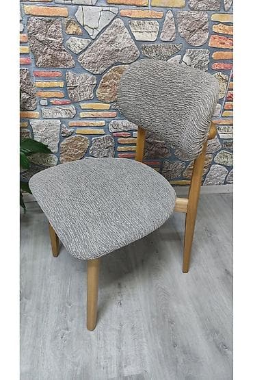 tovuz mebel: Mətbəx üçün, Qatlanmayan, rəng - Boz Stul — 3