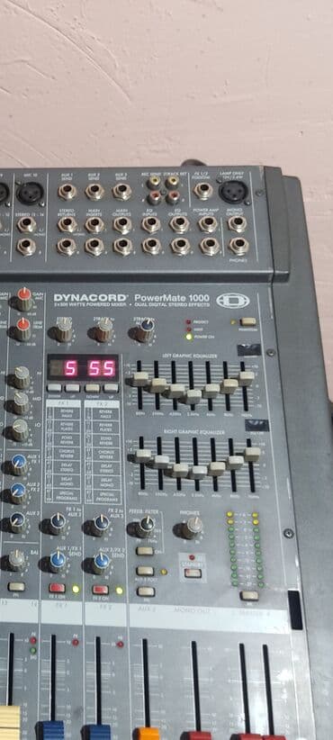 Kəsici disklər: Dynacord PowerMate 1000 – gücləndiricili mikser Xüsusiyyətlər: - — 2