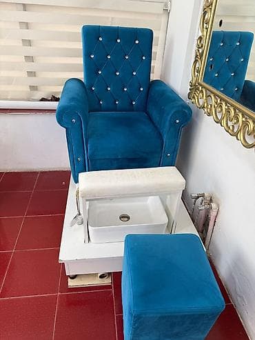 Pedikür üçün salon dəsti - Rahat, yüksək arxalı pedikür kreslosu