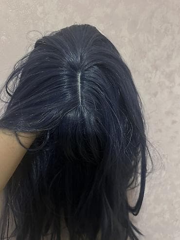 ‼️BU HƏFTƏ ALANA 50% ENDİRİM‼️ Tünd mavi rəngli parik - Uzunluq — 1
