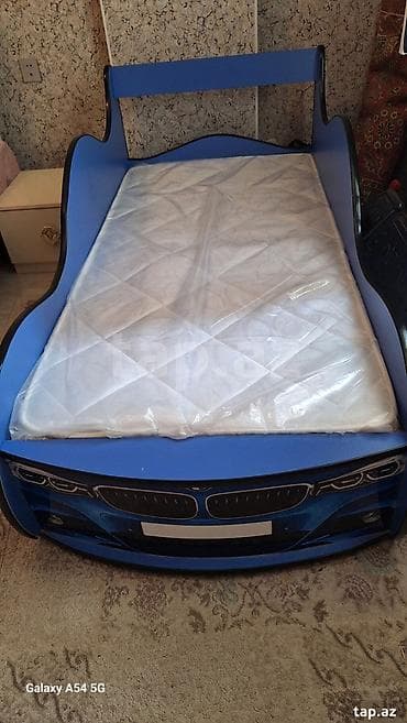 Maşın formalı uşaq çarpayısı (BMW dizayn) Uşaq çarpayısı + matras — 2