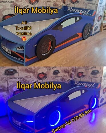 əllə çəkilmiş maşın şəkilləri: Yeni, Sifariş ilə, Maşın-çarpayı, Matrassız, Siyirməsiz — 3