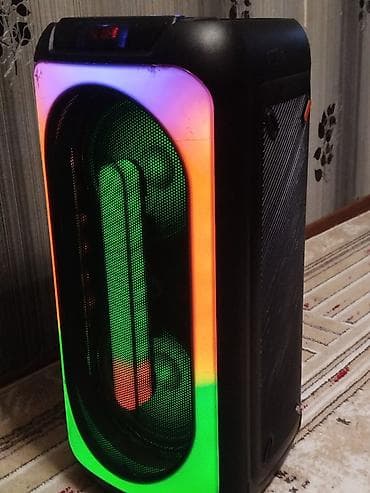 Portativ party akustik sistemi - Güclü səs üçün iki iri dinamikli