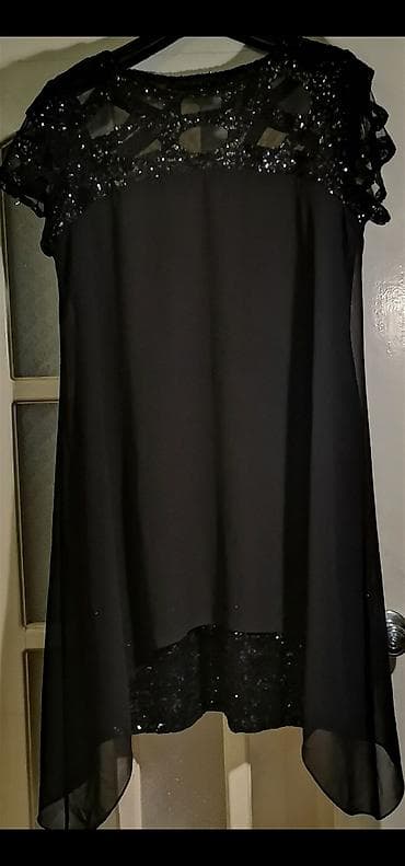 don sumqayit: Kokteyl libas. Sinə qol və ətək biser işləmə, üstü şifon, altı astarlı — 4