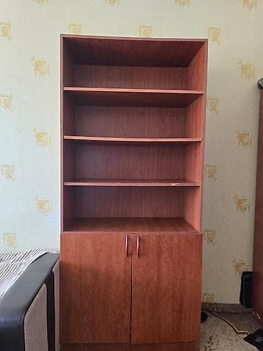 gen: Ağac naxışlı çoxfunksiyalı kitab və sənəd rəfi - Material — 1