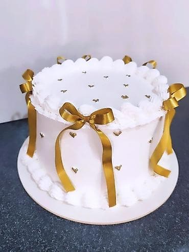 tortlar: Zərif dekorlu şənlik tortu ev tortları sifariş goturulür - Klassik — 1