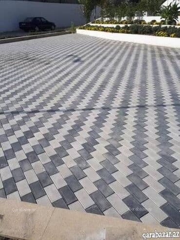 Жидкие обои: Təsvir: - Dekorativ səki-daşı (paver) örtüyü – yarımdairəvi — 5