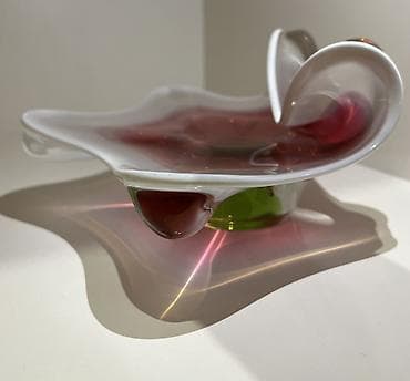 gil qablar: Murano üslubda dekorativ şüşə qab - Material: əl işi qalın, ağır şüşə — 1