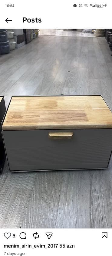 çörək: Metallik çörək/qəlyanaltı qutusu – bambuk qapaqlı - Material: korpus — 1