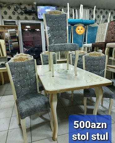 ikinci el stol: Qonaq otağı üçün, Yeni, 6 stul — 1