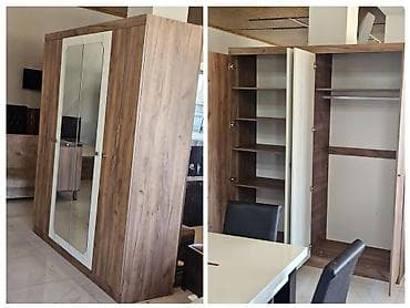 parca şkaflar: *Dolap* Seliqeli veziyyetdedir Olculer En.,,, 1.82 sm Hudurluk.,, — 1